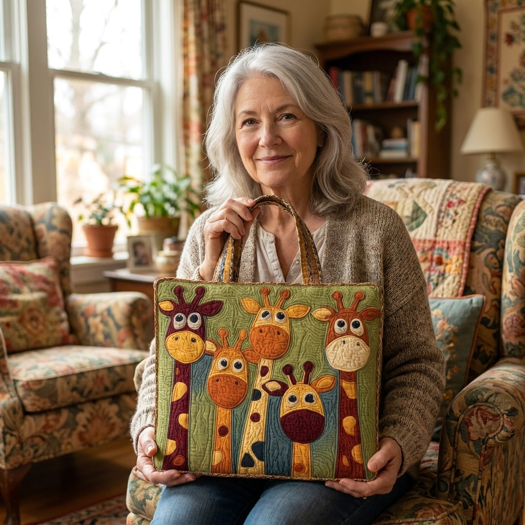 Yastıklı Tote Çanta - Zürafa