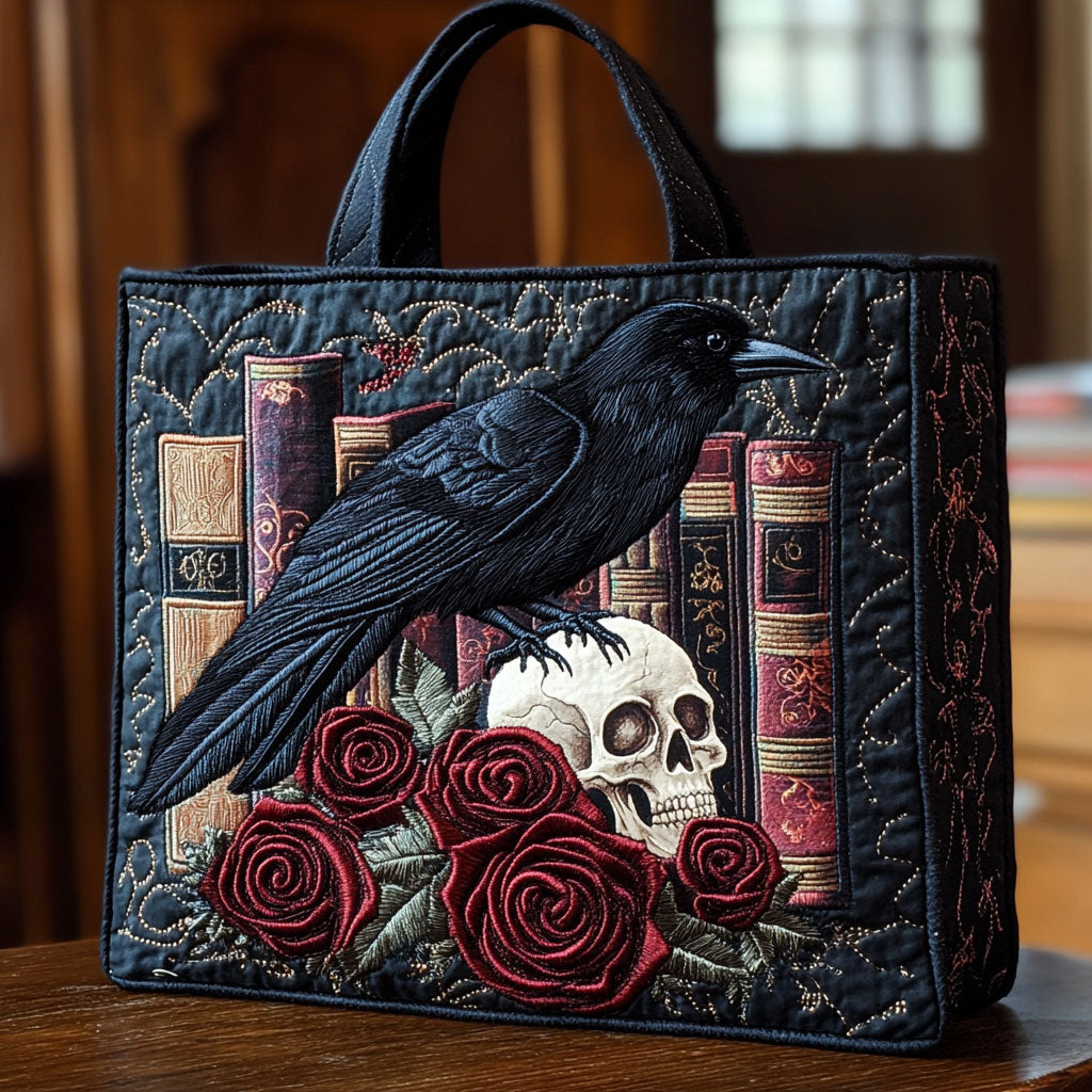 Mistik Raven Kitap Yastıklı Tote Çantası