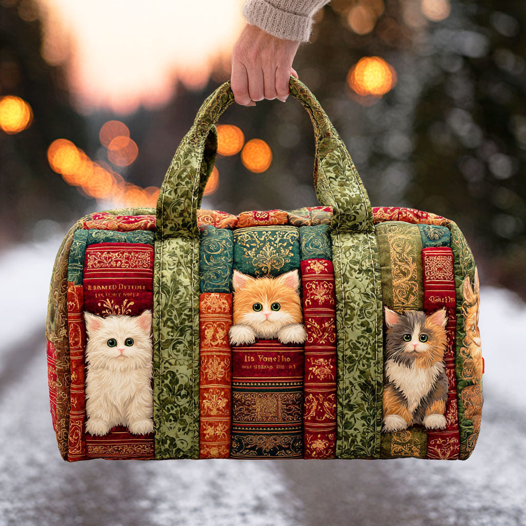 Kedi Bölümü Yastıklı Duffle Çanta