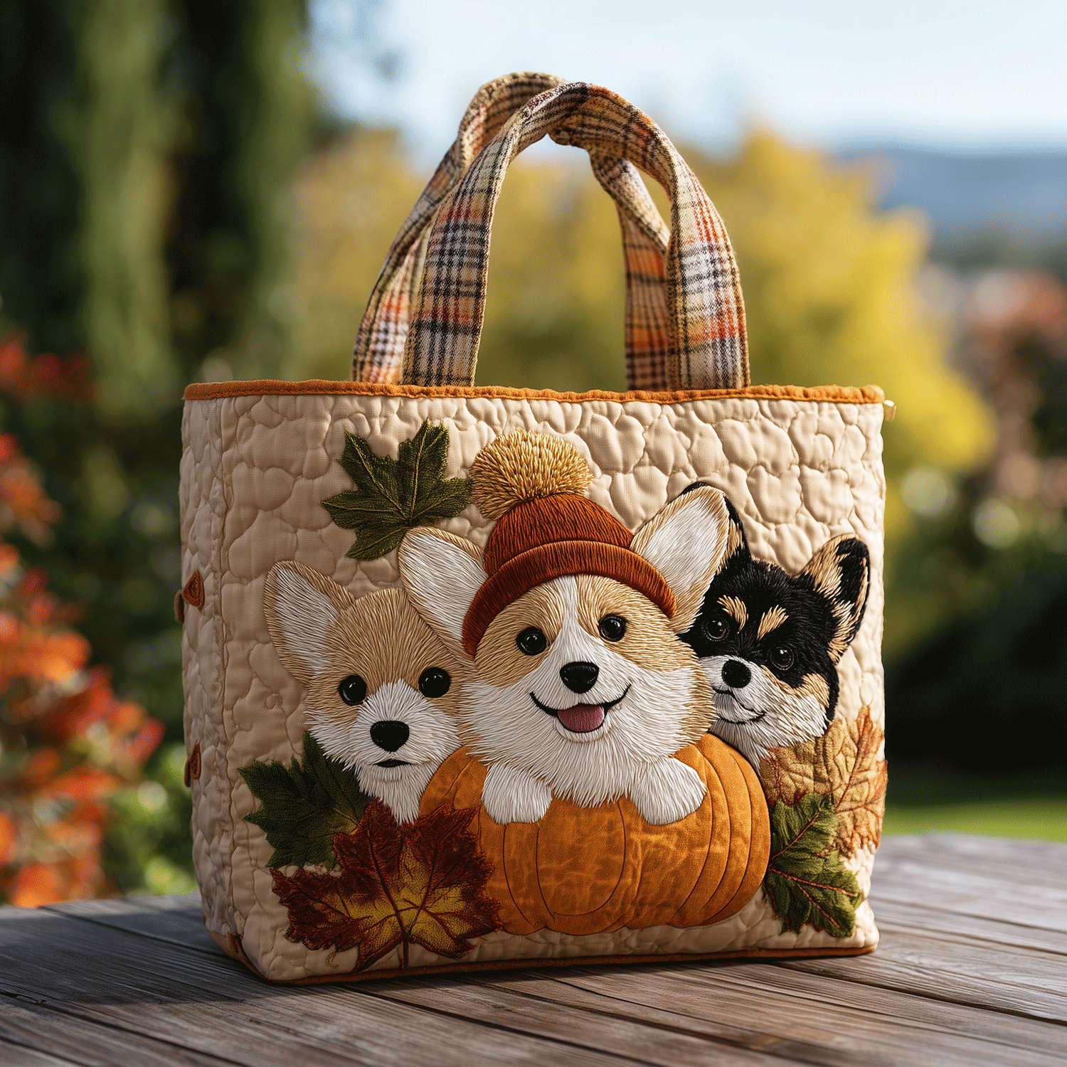 Ērta Corgi Izšūta Soma