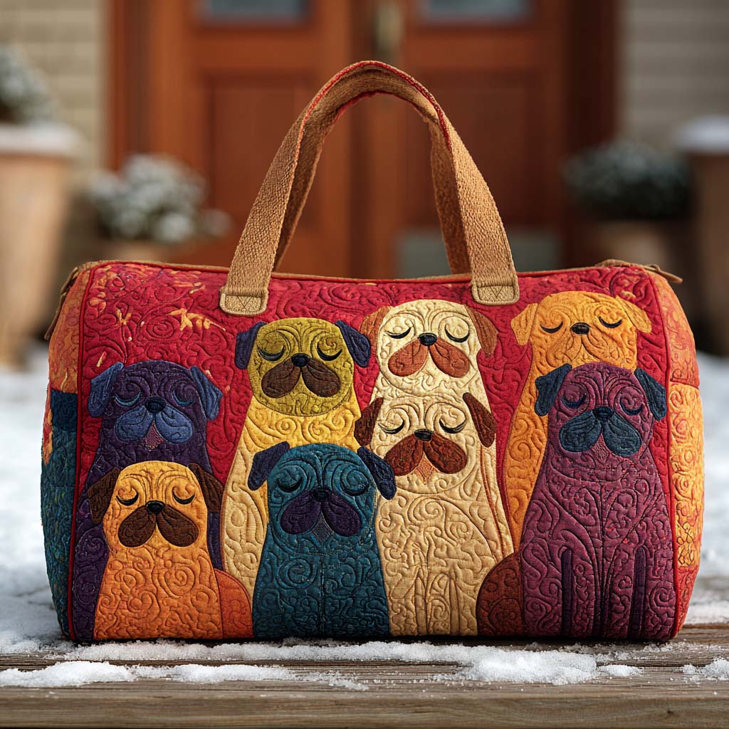 Giggle Pug Yastıklı Duffle Çanta