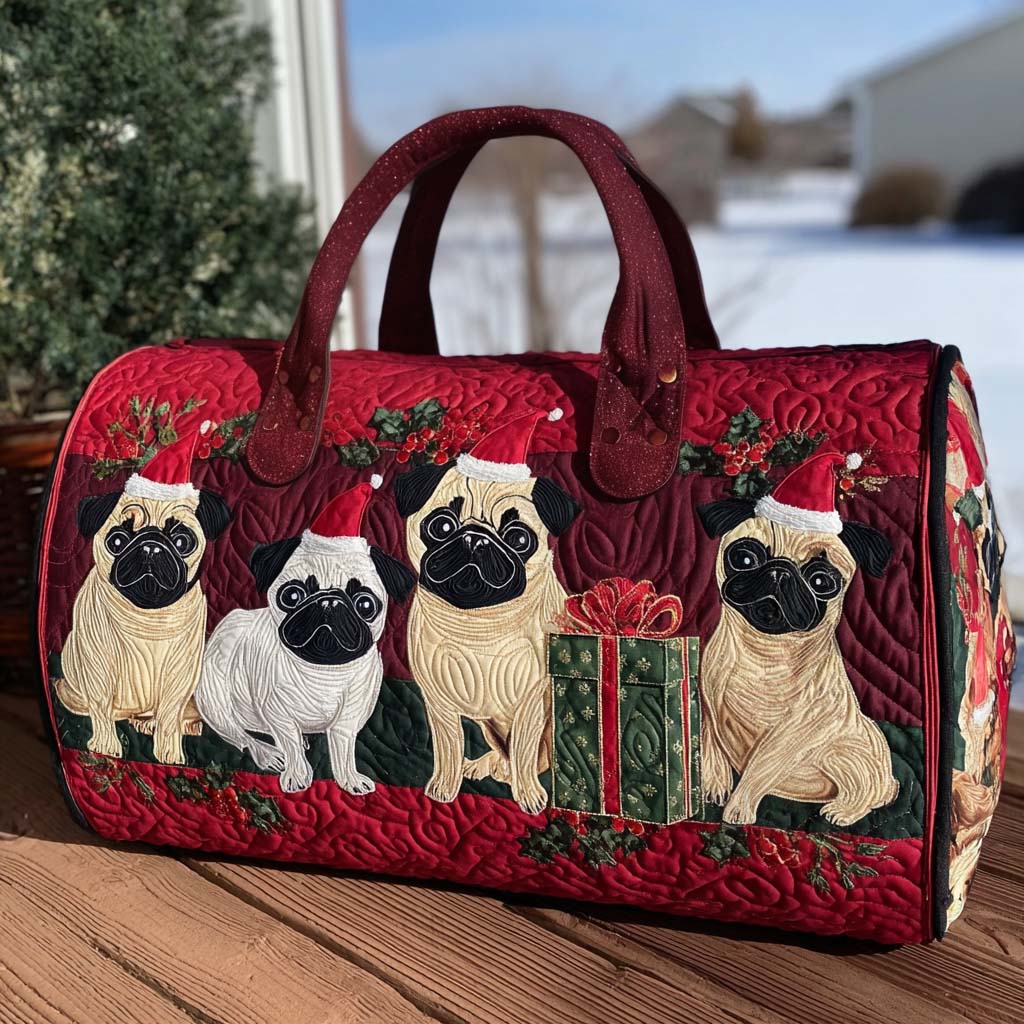 Tatil Pugsy Dikişli Seyahat Çantası
