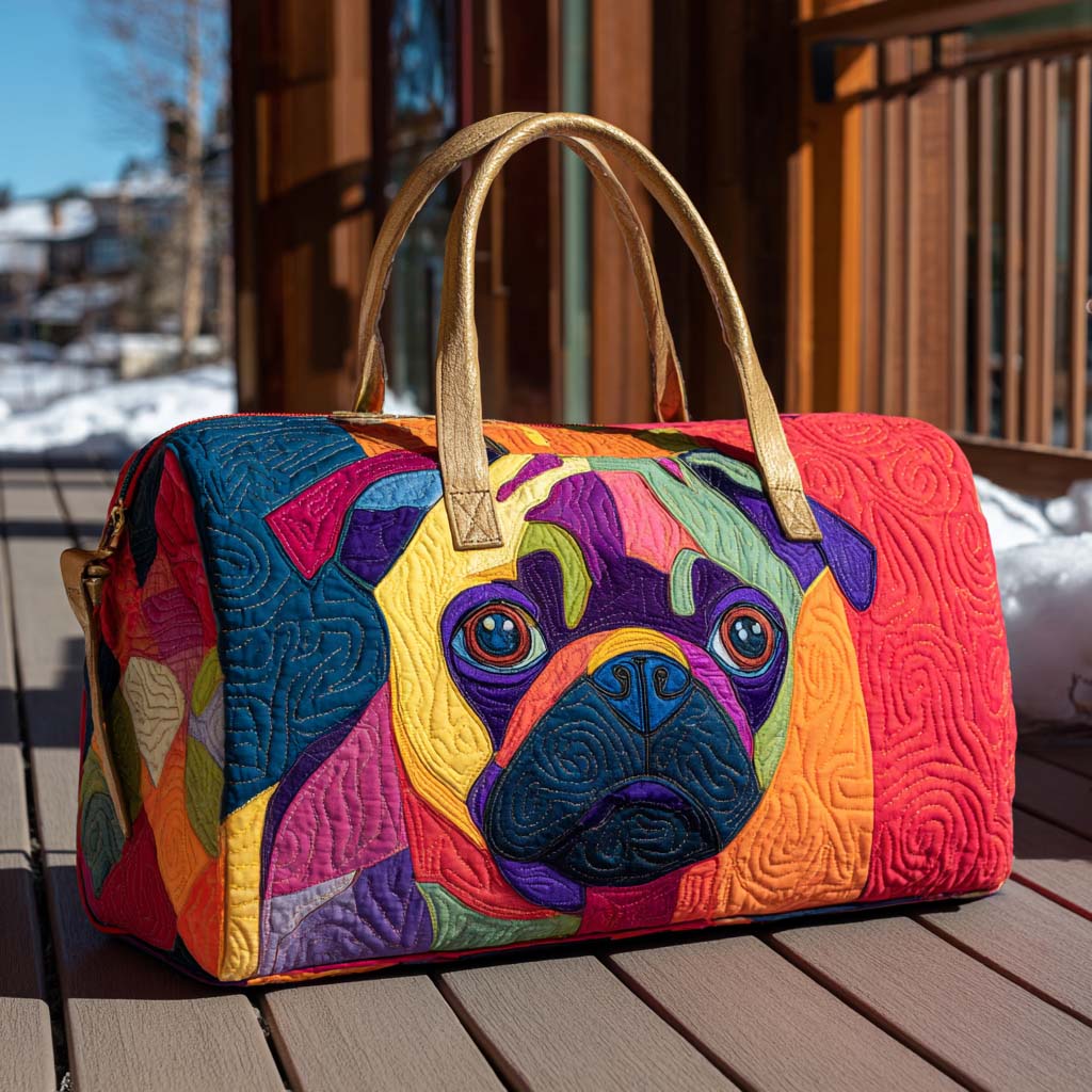Puglet Neşe Dikişli Seyahat Çantası