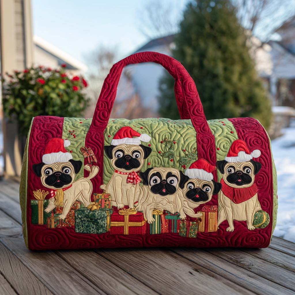 Puglet Noel Dikişli Seyahat Çantası