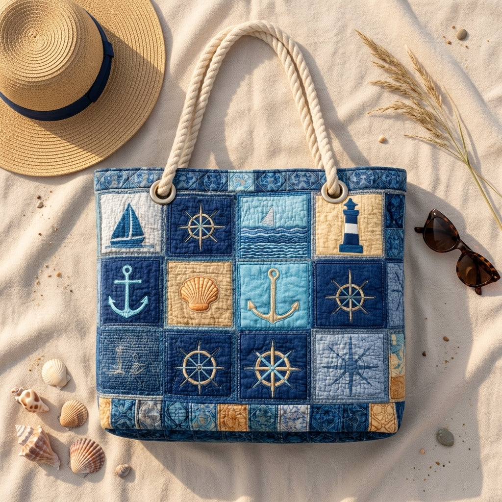 Plaj Çantası - Nautical Mavi