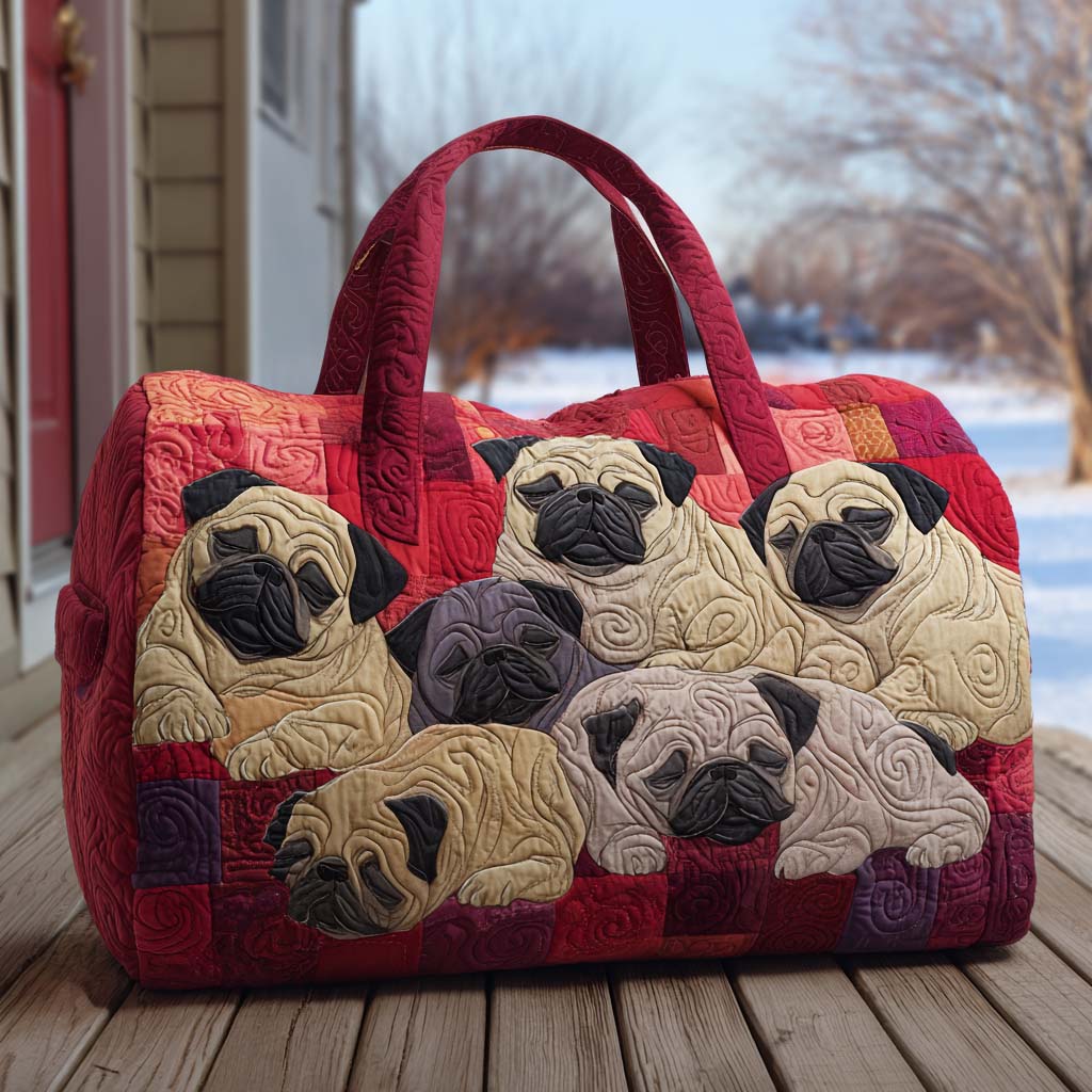 Sarılma Pug Yastıklı Seyahat Çantası