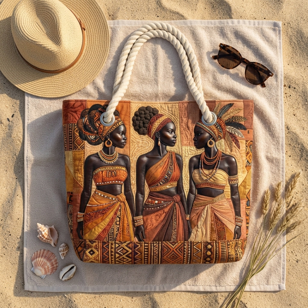 Plaj Çantası - Melanin Kraliçeleri Parıltısı