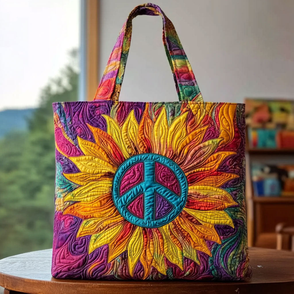 Ücretsiz Ruh Günebakan Desenli Tote Çanta