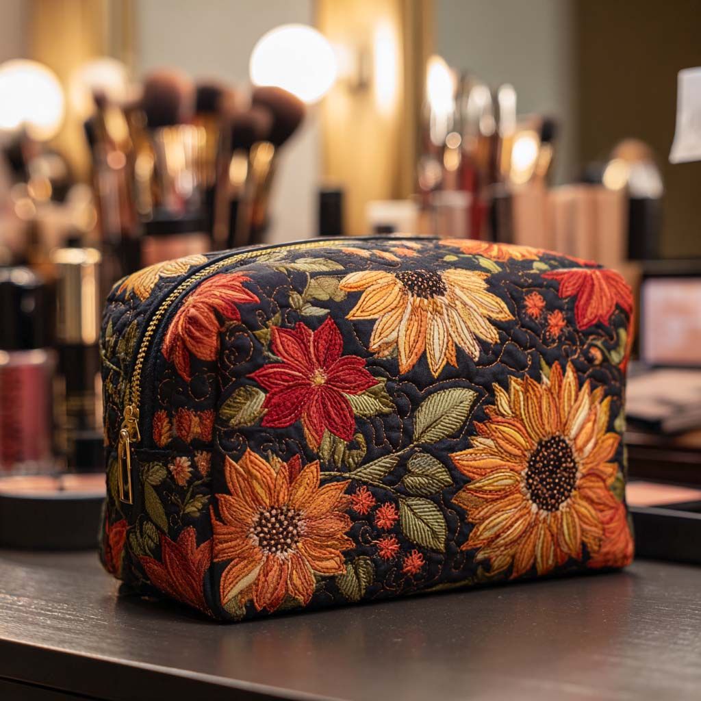Bloom Güzellik Yastıklı Makyaj Çantası
