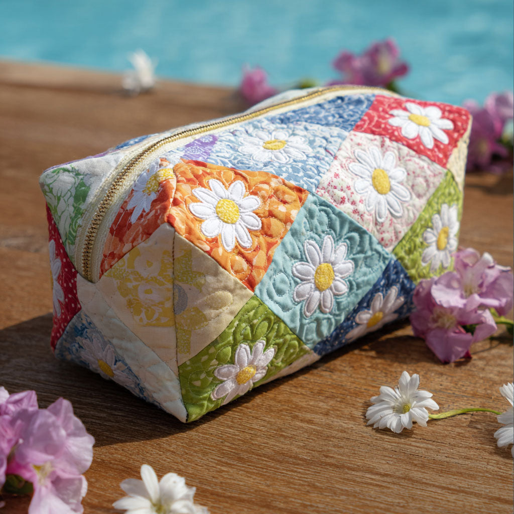 Bloomy Charm Yastıklı Makyaj Çantası