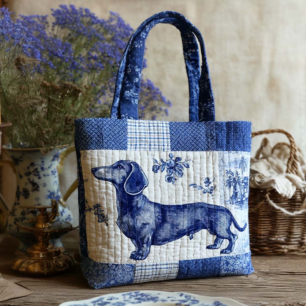 Dachshund Smiley Quilted Soma