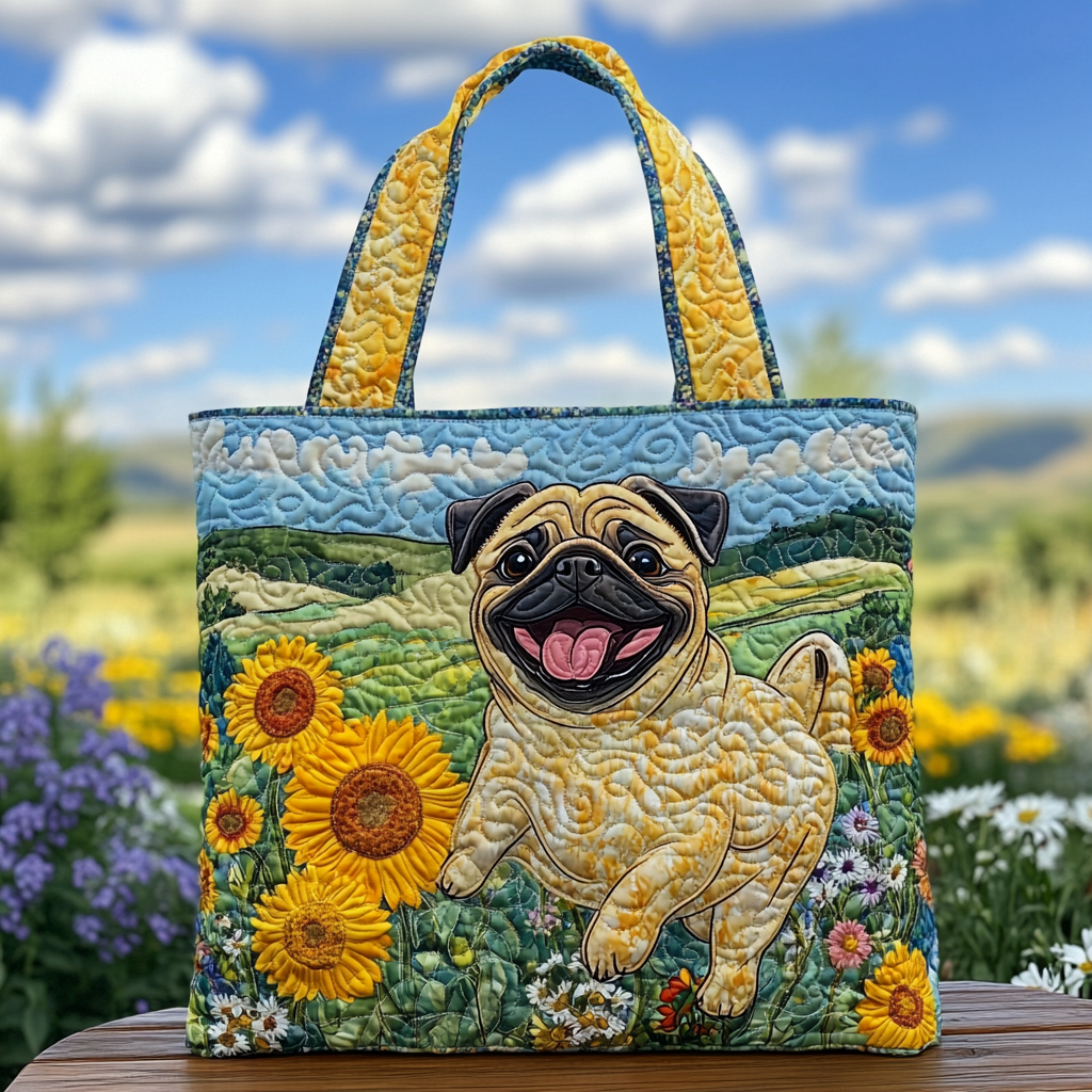 Priecīga Pug Pārnēsājamā Soma