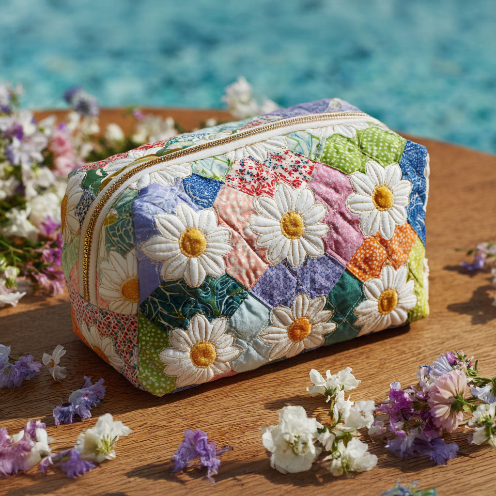 Petal Path Yastıklı Makyaj Çantası