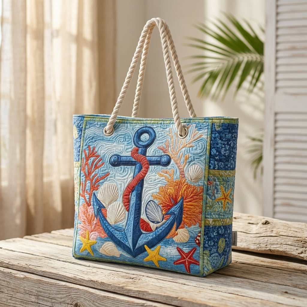 Plaj Çantası - Nautical Anchor