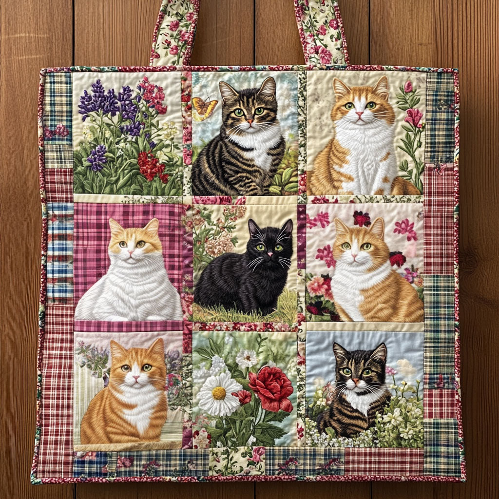 Ayçiçeği Kedi Yastıklı Tote Çantası