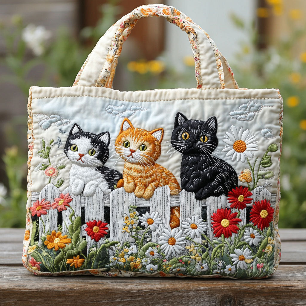 Rüya Kedi Desenli Yastıklı Tote Çanta
