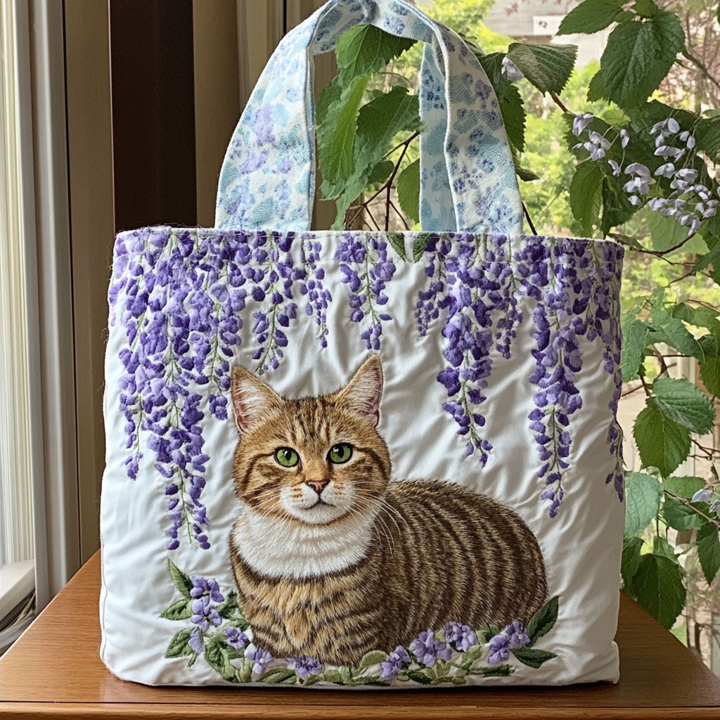 Lavanta Kedi Tüyü Desenli Çanta