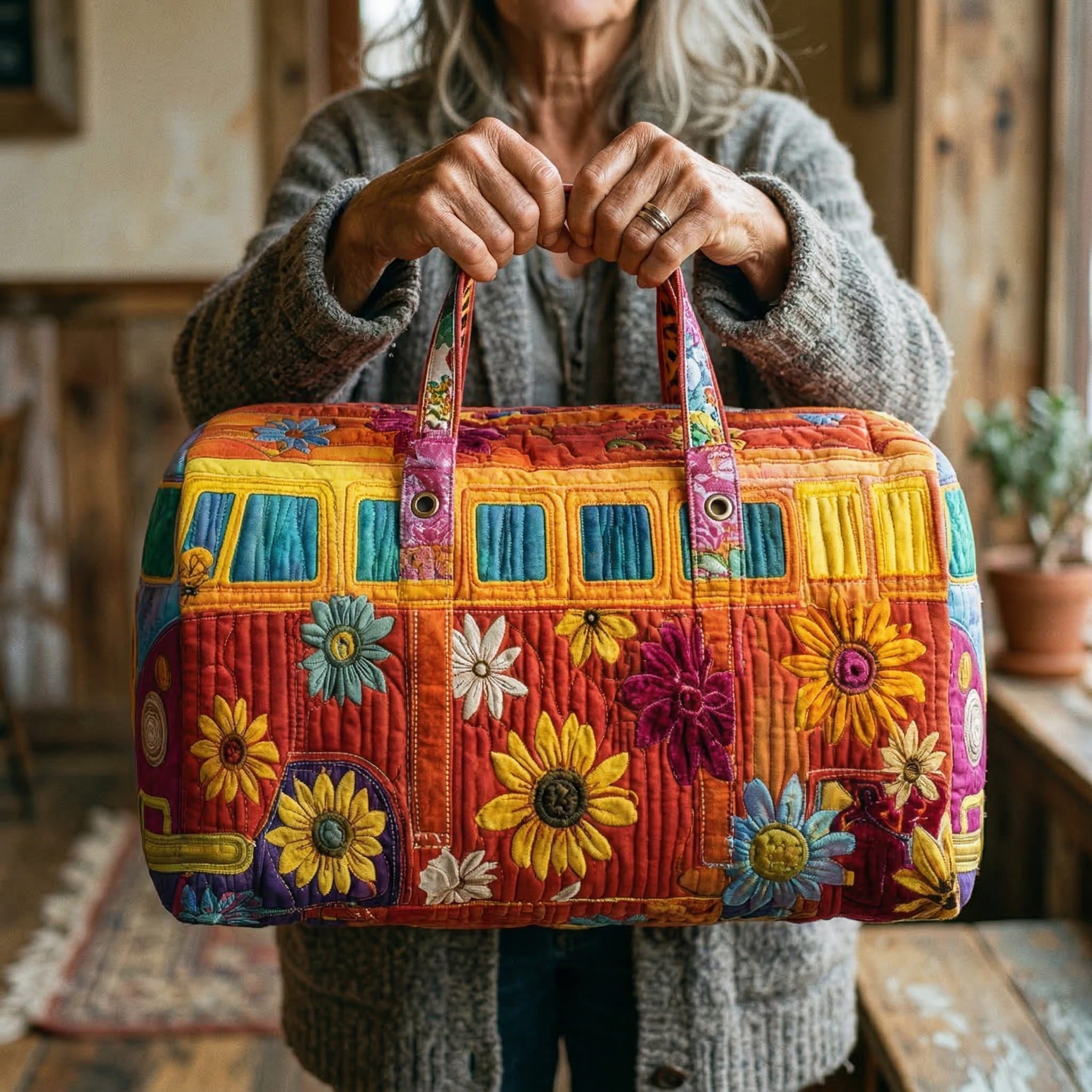 Bohemas ceļojumu soma - vintage dizains